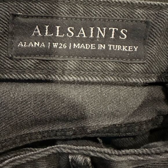 All saints Alana destroyed washed black jeans - Picture 4 of 4